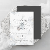 Elegant script Save the Date Kaart