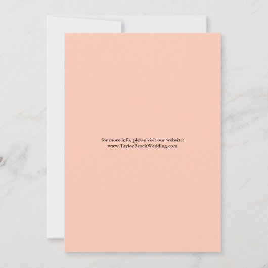 Elegant Script Save the Date met Pastel Roze Rand (Achterkant)