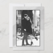 Elegant script Save the Date Wedding Aankondiging (Achterkant)