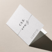 Elegant script schoon minimalistische bruiloft. On Kaart