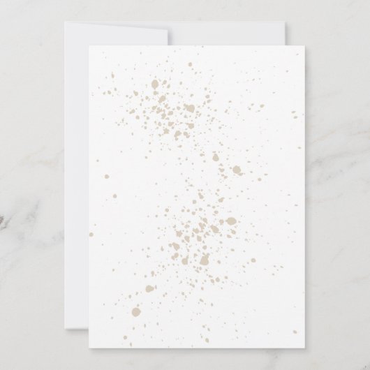 Elegant Script & Serif Wedding Invitation Kaart (Achterkant)