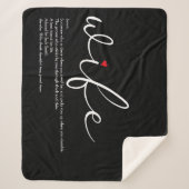 Elegant Script Sherpa Deken (Voorkant)