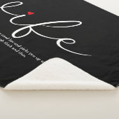 Elegant Script Sherpa Deken (3/4)