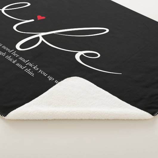 Elegant Script Sherpa Deken (3/4)