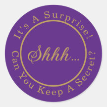 Elegant script shhh...het is een verrassingsfeestj