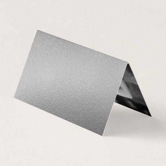 Elegant Script Silver Foil Cadeaukaart Visitekaartje (Achterkant)