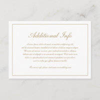 Elegant Script Simple Foral Gold Wedding