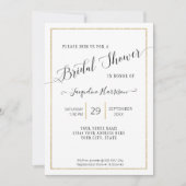 Elegant Script Simple Gold Minimal Vrijgezellenfee Kaart (Voorkant)