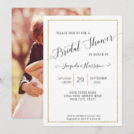 Elegant Script Simple Gold Minimal Vrijgezellenfee Kaart