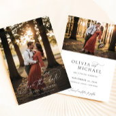 Elegant Script Simple Wedding Photo Save The Date