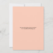 Elegant script Sla de datum op met Pastel Roos Bor Save The Date (Achterkant)