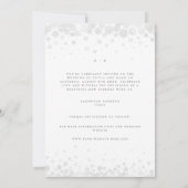 Elegant Script Sneeuwvlokken Sla de datum Kaart (Achterkant)