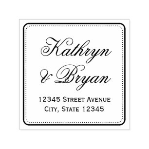 Elegant Script Speciaal Rubber Stempel