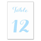 Elegant script stijlvolle witte blauwe huwelijksfe kaart (Achterkant)