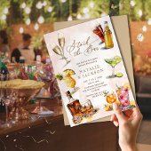 Elegant Script Stock de Bar Couples Douche Kaart