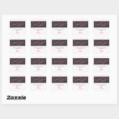 Elegant Script Sweet Sixteen Party Favor Sticker (Vel)