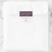 Elegant Script Sweet Sixteen Party Favor Sticker (Tas)