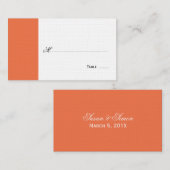 Elegant Script Tafel Zitplaatsen/Plaats Kaart - Si Plaatskaartje (Voorkant / Achterkant)