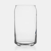 Elegant Script Tennisser Monogram Gepersonaliseerd Blikvorm Glas (Rechts)