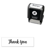 Elegant Script “Thank You” Rubber Stamp Zelfinktende Stempel (In situ)