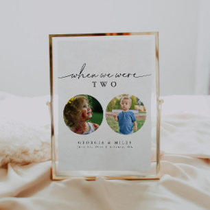 Elegant script toen we waren leeftijd foto tabel n