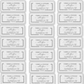 Elegant Script transparant retouradreslabel Sticker (Voorkant)