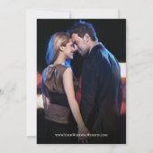 Elegant Script Trouwfoto Eenvoudig Save The Date (Achterkant)