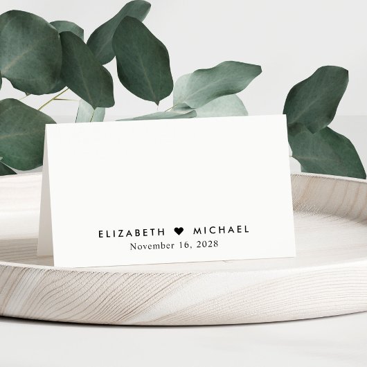 Elegant Script Trouwtafel Nummer Plaatskaartje