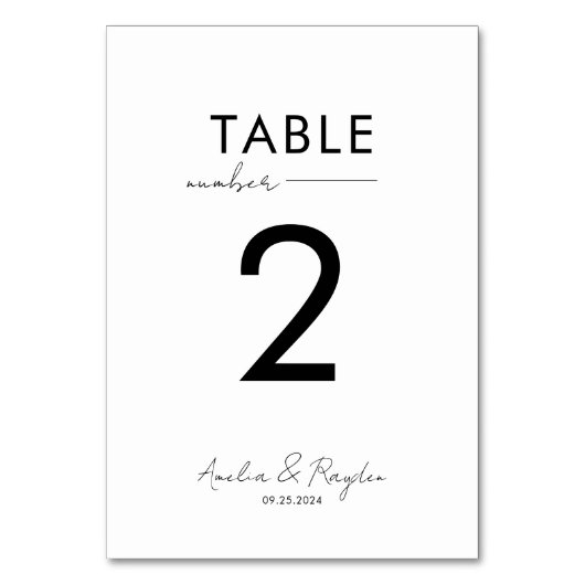 Elegant Script Typografie Bruiloft Kaart (Voorkant)