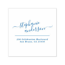 Elegant Script Typografie Custom Return Adres