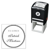 Elegant Script Typografie Ex Libris Custom Name Zelfinktende Stempel (In situ)