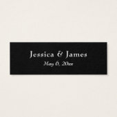 Elegant Script Typografie Hartelijk dank voor uw h Mini Visitekaartjes (Achterkant)