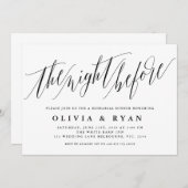 Elegant Script Typografie Kaart (Voorkant / Achterkant)