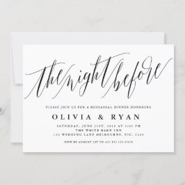 Elegant Script Typografie Kaart