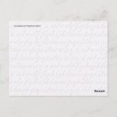 Elegant  Script Typografie Lettering Paars Briefkaart (Achterkant)