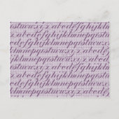 Elegant  Script Typografie Lettering Paars Briefkaart (Voorkant)