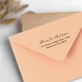 Elegant Script Typografie Minimalistisch Retouradr Zelfinktende Stempel