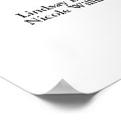 Elegant Script Typografie Poster (Hoek)