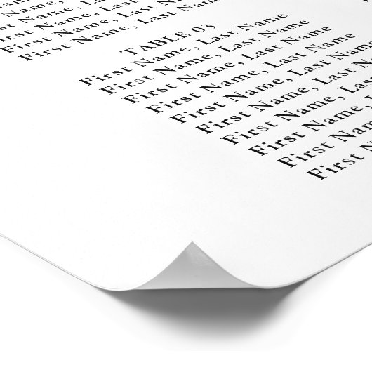 Elegant Script Typografie Poster (Hoek)