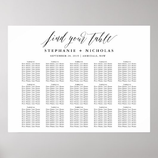 Elegant Script Typografie Poster (Voorkant)