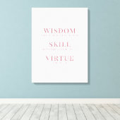 Elegant Script Typography Motivatie Quote Canva Canvas Afdruk (Insitu (Houten vloer))