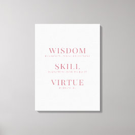 Elegant Script Typography Motivatie Quote Canva Canvas Afdruk