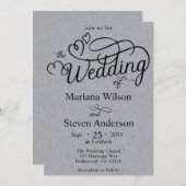 Elegant Script Typography Simple Kaart (Voorkant / Achterkant)