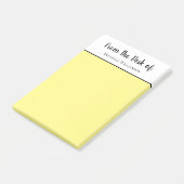 Elegant Script Typography Stylish Yellow Post-it® Notes (Schuin)
