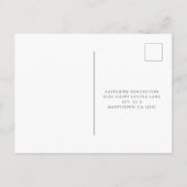Elegant Script Typography Wedding RSVP Uitnodiging Briefkaart (Achterkant)