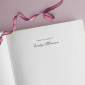 Elegant script uit de bibliotheek van zelfinktende stempel