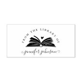 Elegant script uit het bibliotheekboek rubberstempel (Afrduk)