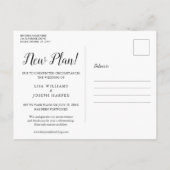 Elegant Script Uitgestelde Save the Date We Do Red Briefkaart (Achterkant)