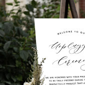 Elegant Script Unplugged Ceremony Wedding Sign Poster