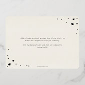 Elegant Script Valentijnsdag Folie Fotokaart Folie Feestdagenkaart (Achterkant)